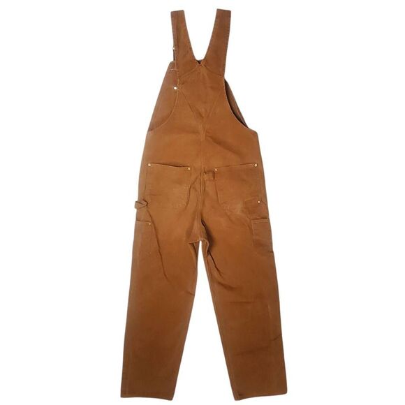 Carhartt Men's Duck Bib Work Overalls Size 34 X 34 - Picture 10 of 15